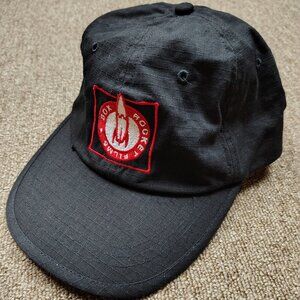 BOX ROCKET FILMS Hat Strapback Black Ripstop Adjustable Dad Cap Indie Movie Crew